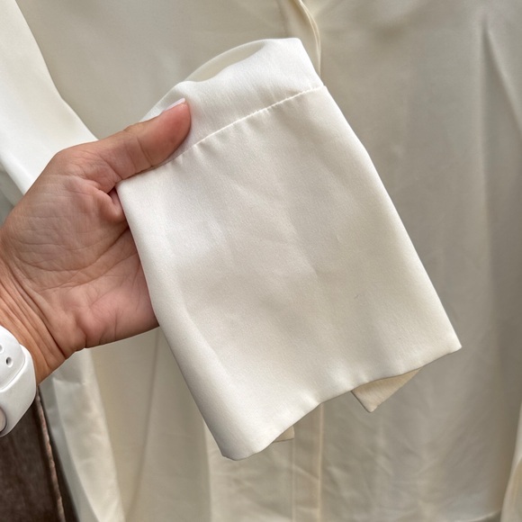 Classiques Entier Cream Button Down Shirt - Picture 6 of 12